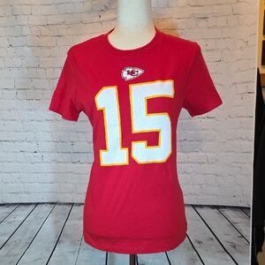 Nike Red Short Sleeve Tee with White and Yellow Accents